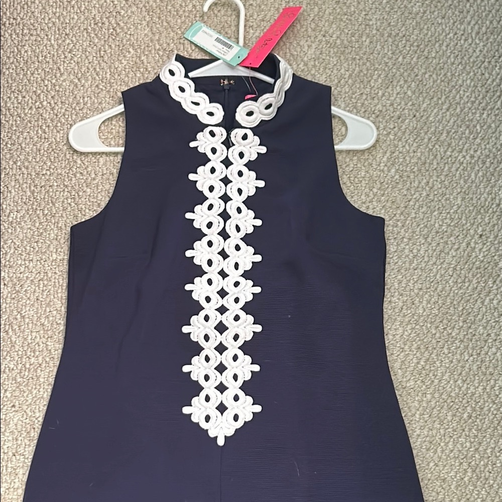 Pristine Lilly Pulitzer Navy Blue Dress
